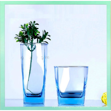2016 Hot-Sale Lead Free Colorful Clear Glass Water Cup Wholesale
